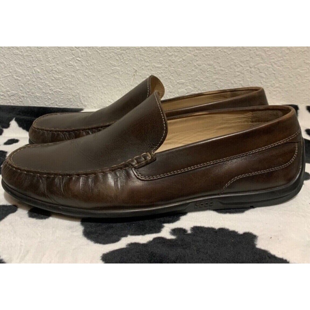 ECCO Classic Moc Loafer 571004 01072 Size US 13 EU 47 Coffee Shoes